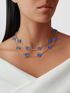 Vintage Alhambra Long Necklace with 20 Motifs