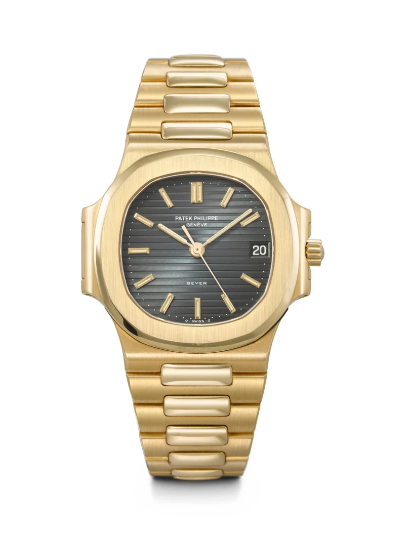 Gold Patek Philippe Nautilus reference 3800/1 signed Beyer