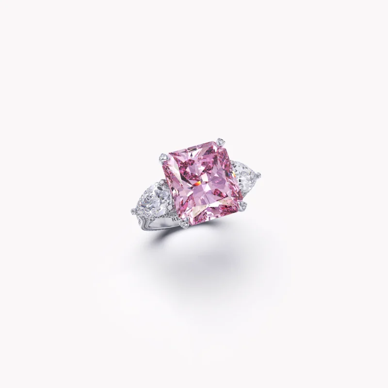 Pink diamond ring by Restivo Diamonds