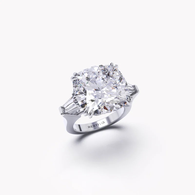 White diamond ring by Restivo Diamonds