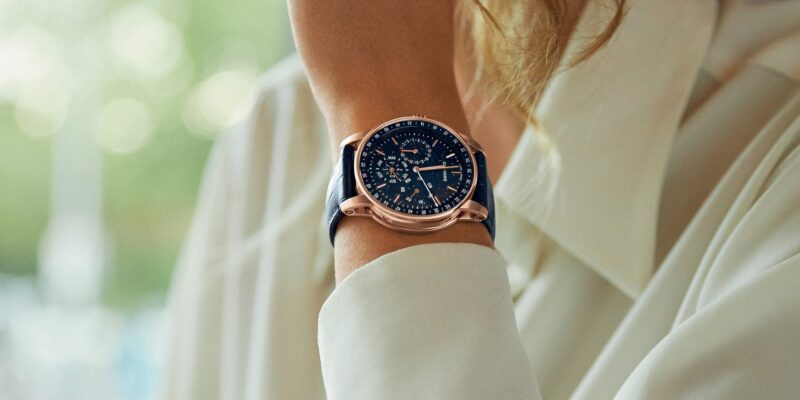 An Audemars Piguet watch worn with a light shirt