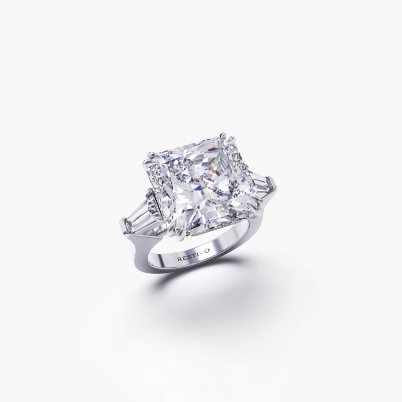White diamond ring by Restivo Diamonds