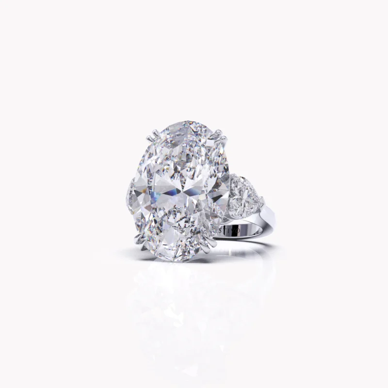 White diamond ring by Restivo Diamonds