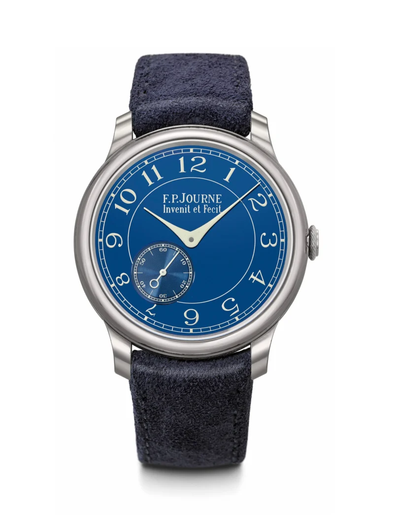F.P. Journe Chronomètre Bleu in tantalum with chrome-blue dial