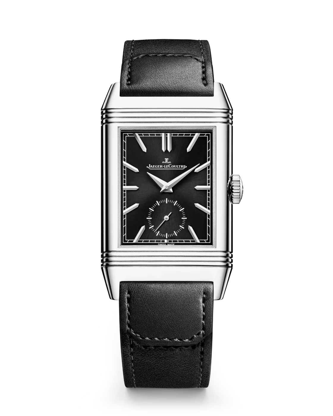 Jaeger-LeCoultre Reverso Tribute Duoface Small Seconds 2026 black dial front view