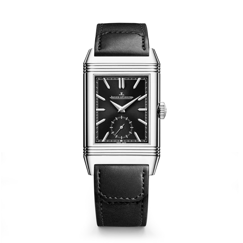 Jaeger-LeCoultre Reverso Tribute Duoface Small Seconds 2026 black dial front view