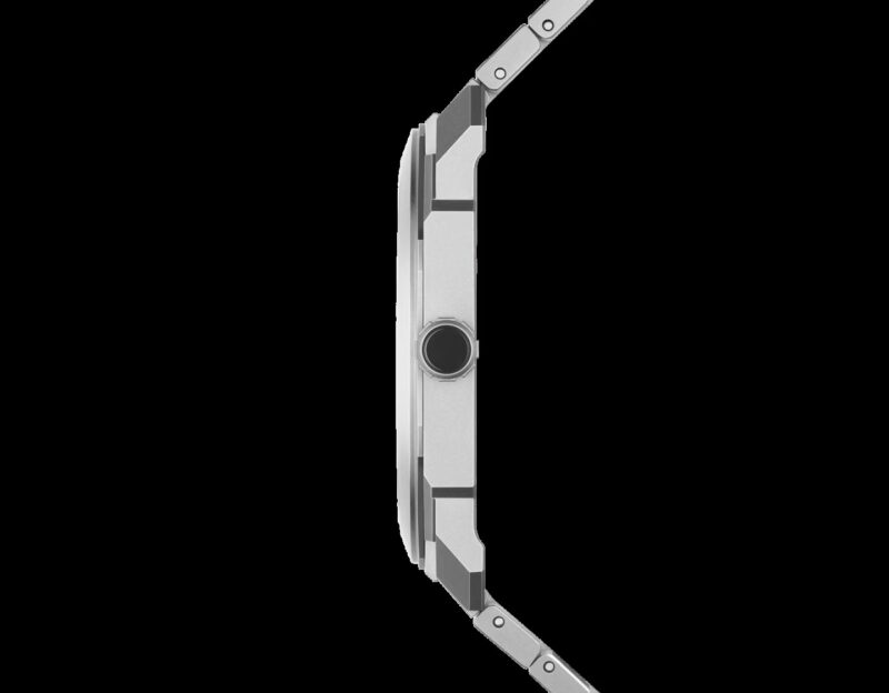 Bulgari Octo Finissimo 37mm titanium side profile showing the ultra-thin case