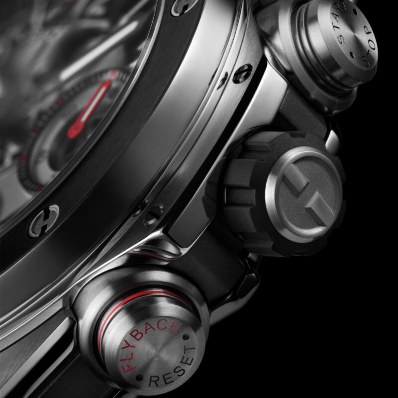 Frontal view of the Hublot Big Bang Reloaded Titanium Ceramic reference