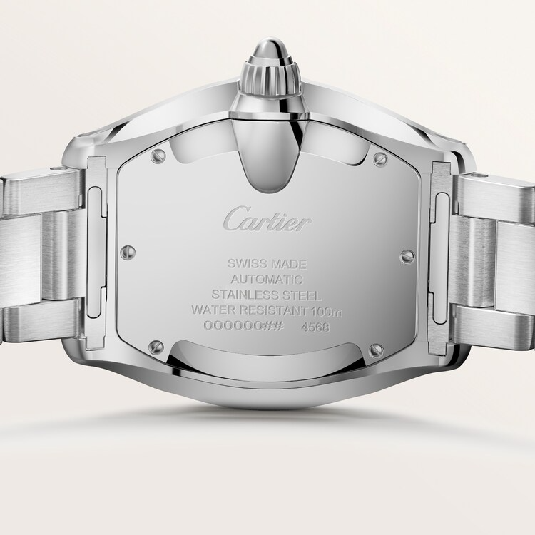 Cartier Roadster 2026 caseback and QuickSwitch bracelet architecture