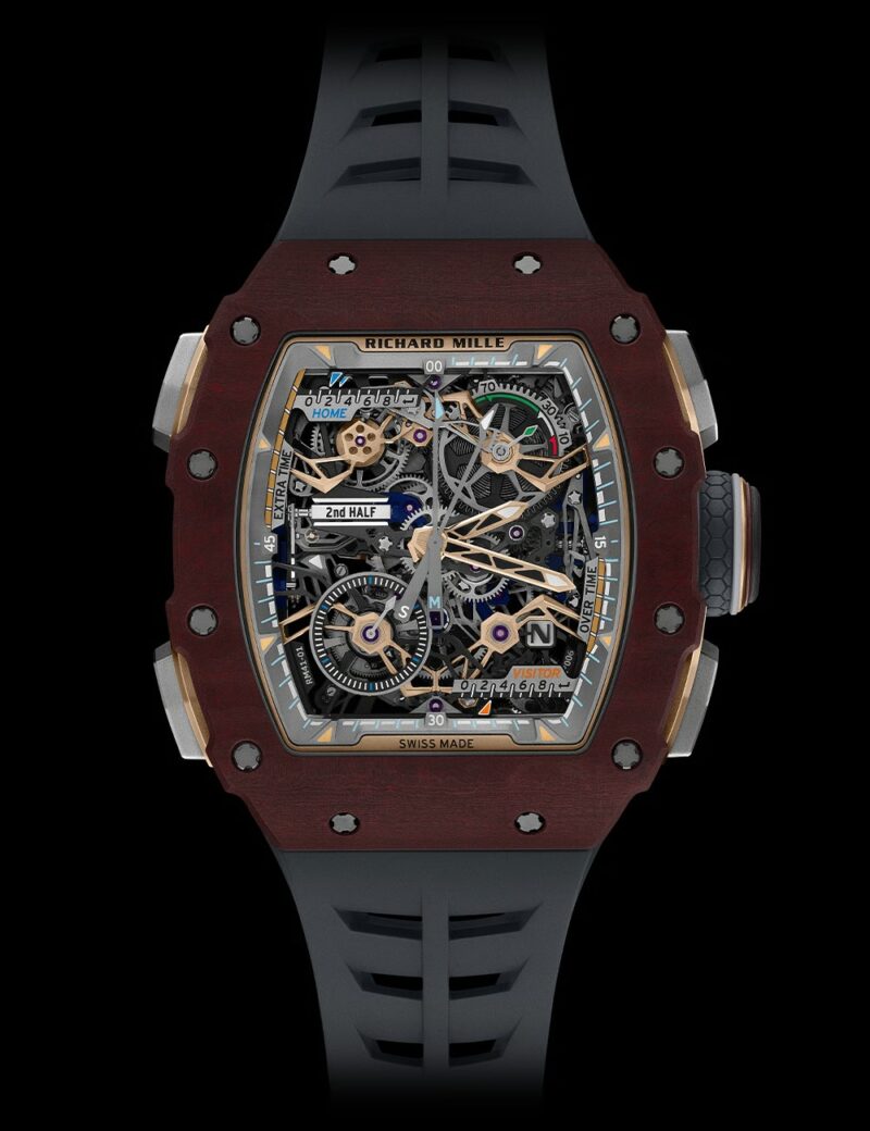 Richard Mille RM 41-01 Tourbillon Soccer Red Carmin Basalt TPT front view