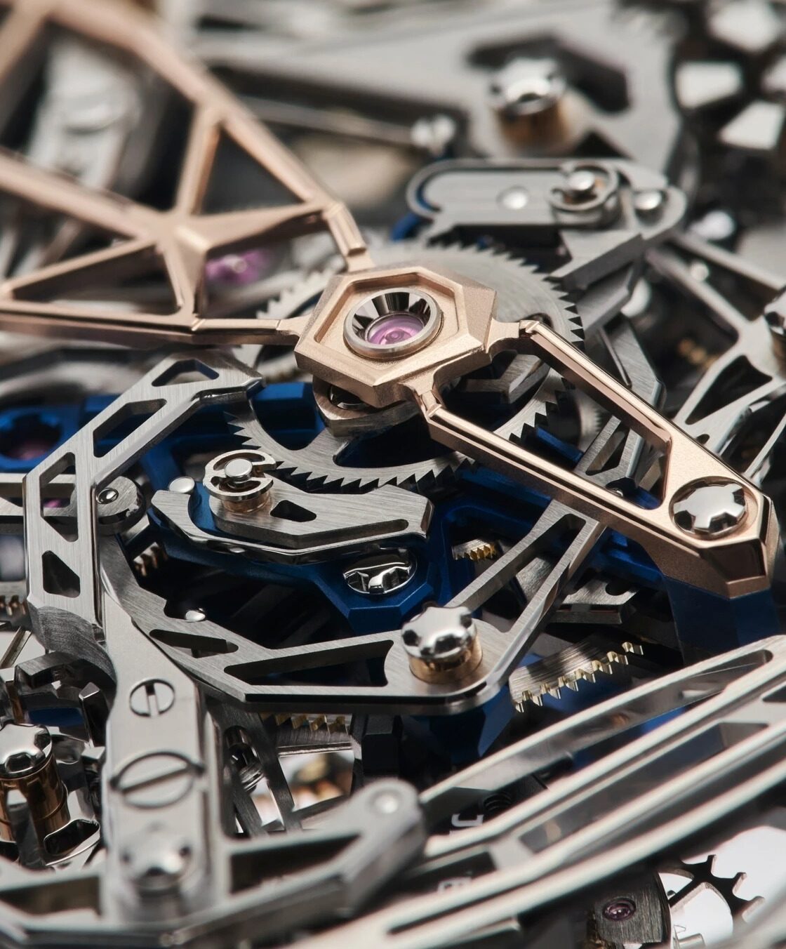 Richard Mille RM 41-01 Calibre RM41-01 skeletonised chronograph architecture macro