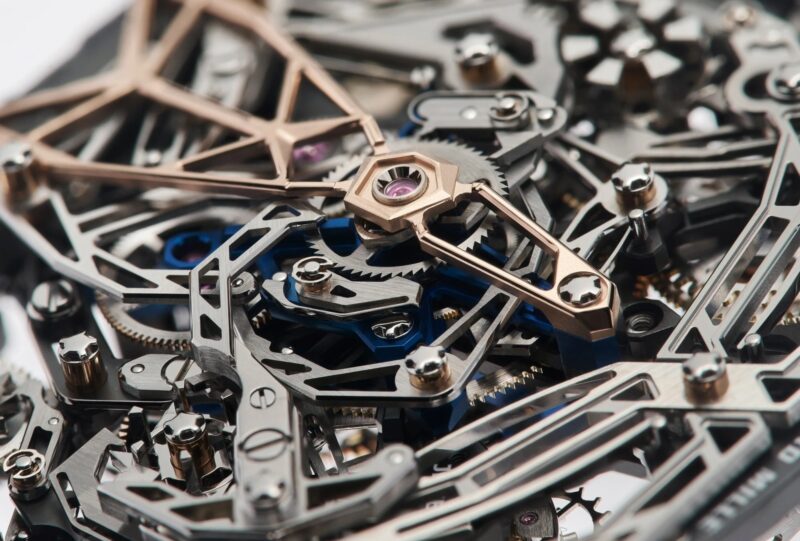 Richard Mille RM 41-01 Calibre RM41-01 skeletonised chronograph architecture macro