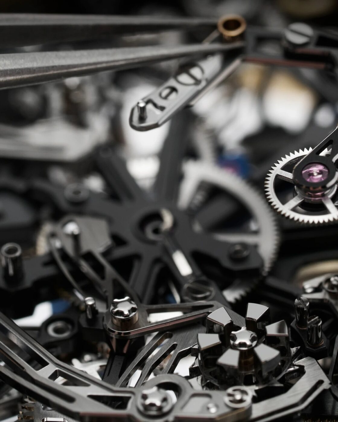 Richard Mille RM 41-01 flyback chronograph mechanism macro detail