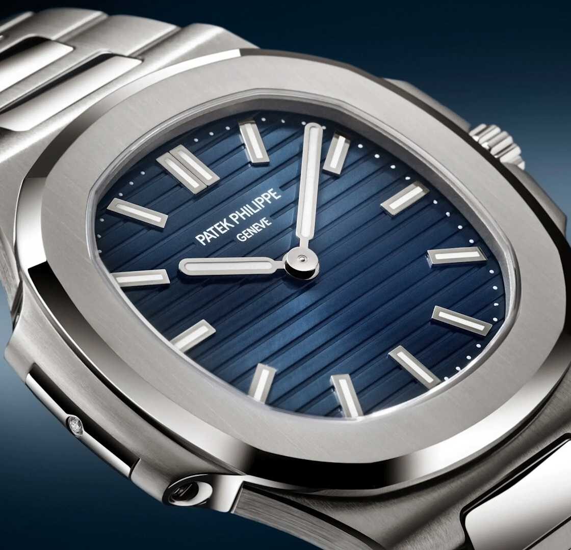 Patek Philippe Nautilus 50th Anniversary blue dial integrated bracelet