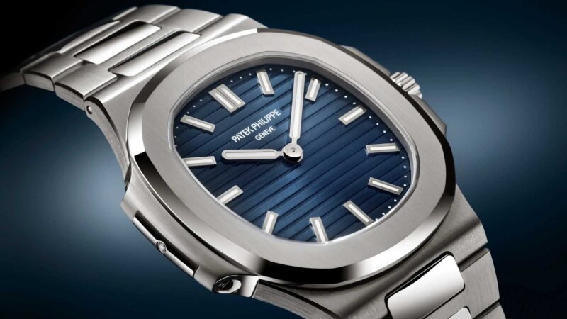 Patek Philippe Nautilus 50th Anniversary blue dial integrated bracelet