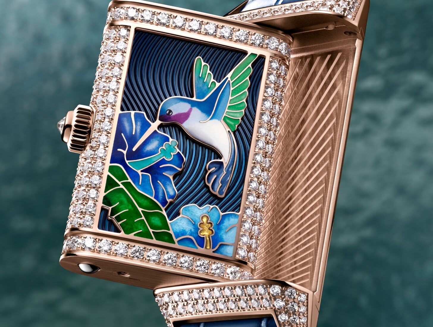 Jaeger-LeCoultre Reverso One Hibiscus Syriacus miniature enamel caseback