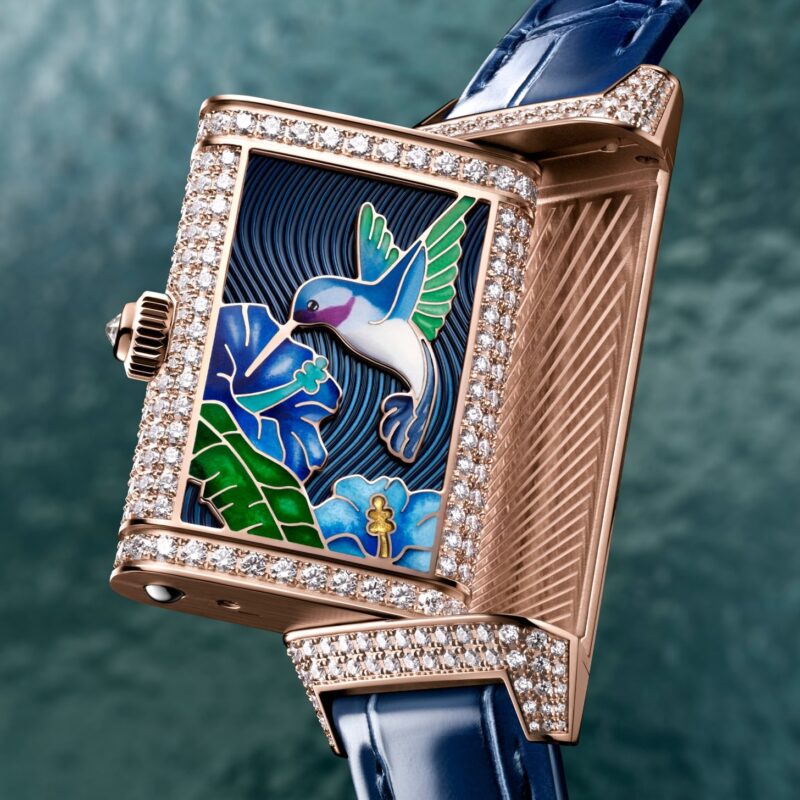 Jaeger-LeCoultre Reverso One Hibiscus Syriacus miniature enamel caseback