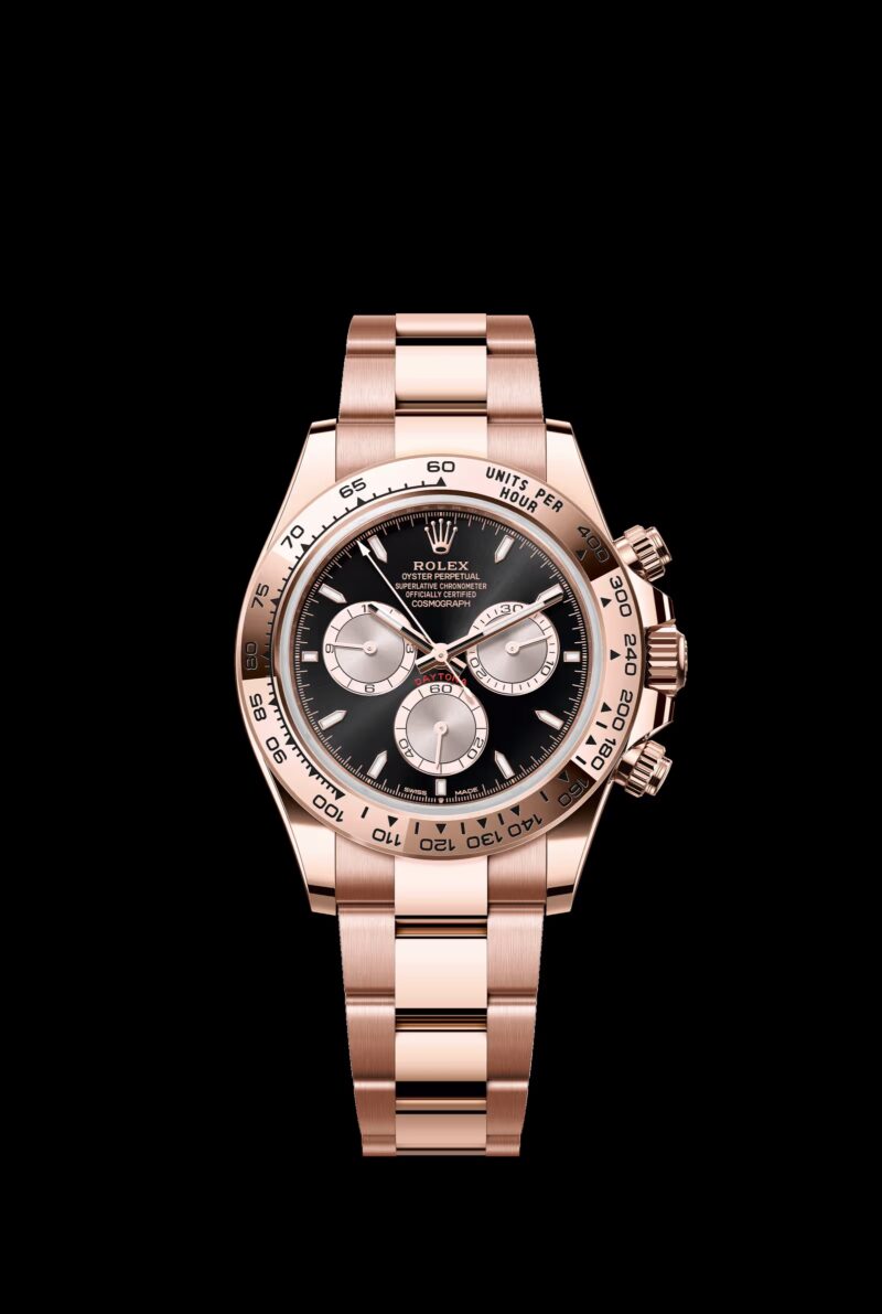 Rolex Cosmograph Daytona Everose gold front view