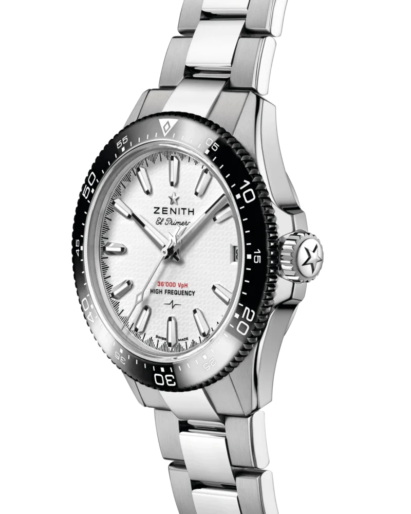 white-date reference three-quarter view