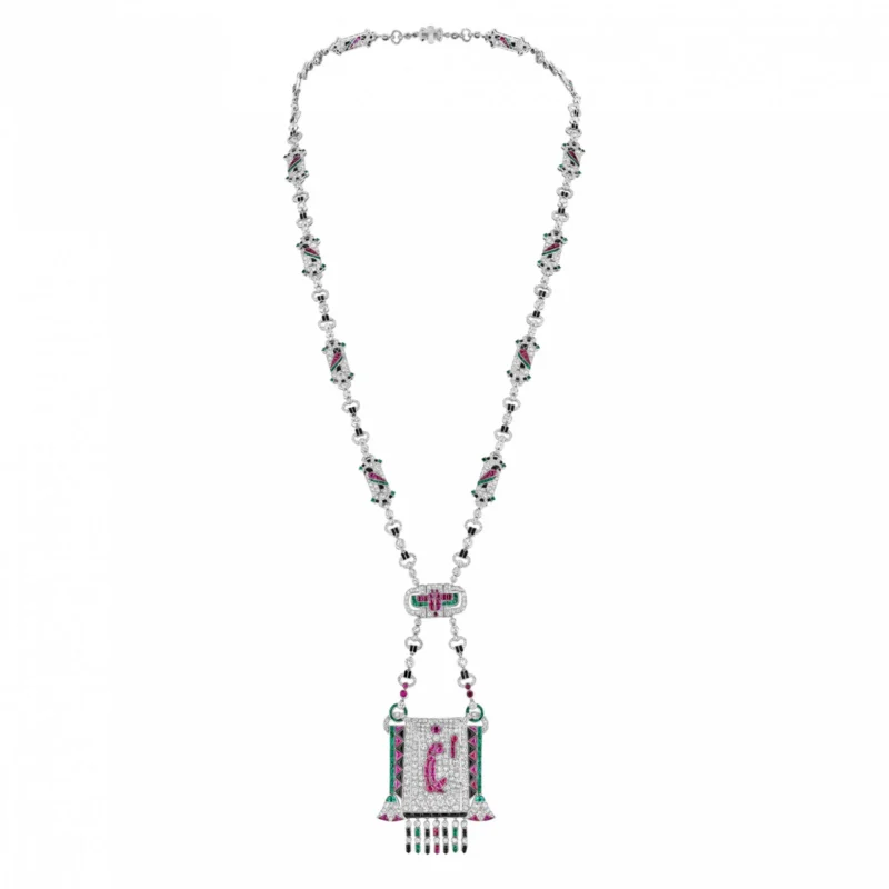 Van Cleef & Arpels Egyptian Pattern long necklace from 1923