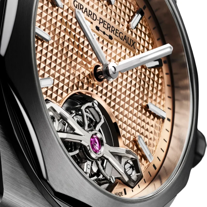 Girard-Perregaux Pink-tone tourbillon macro
