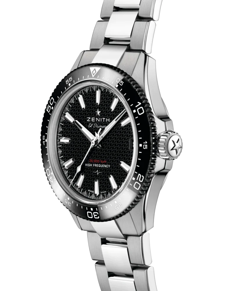 black-date reference three-quarter view