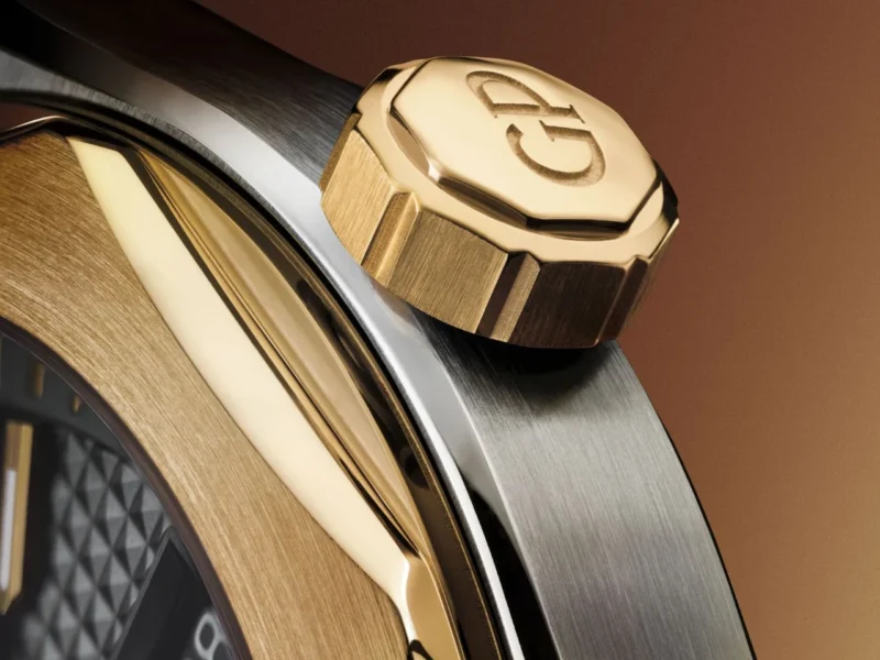 Girard-Perregaux Laureato Fifty case crown detail
