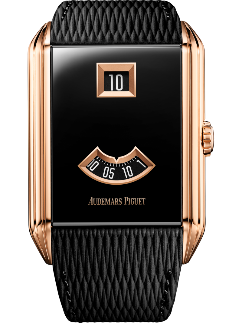 Straight-on Audemars Piguet Neo Frame Jumping Hour