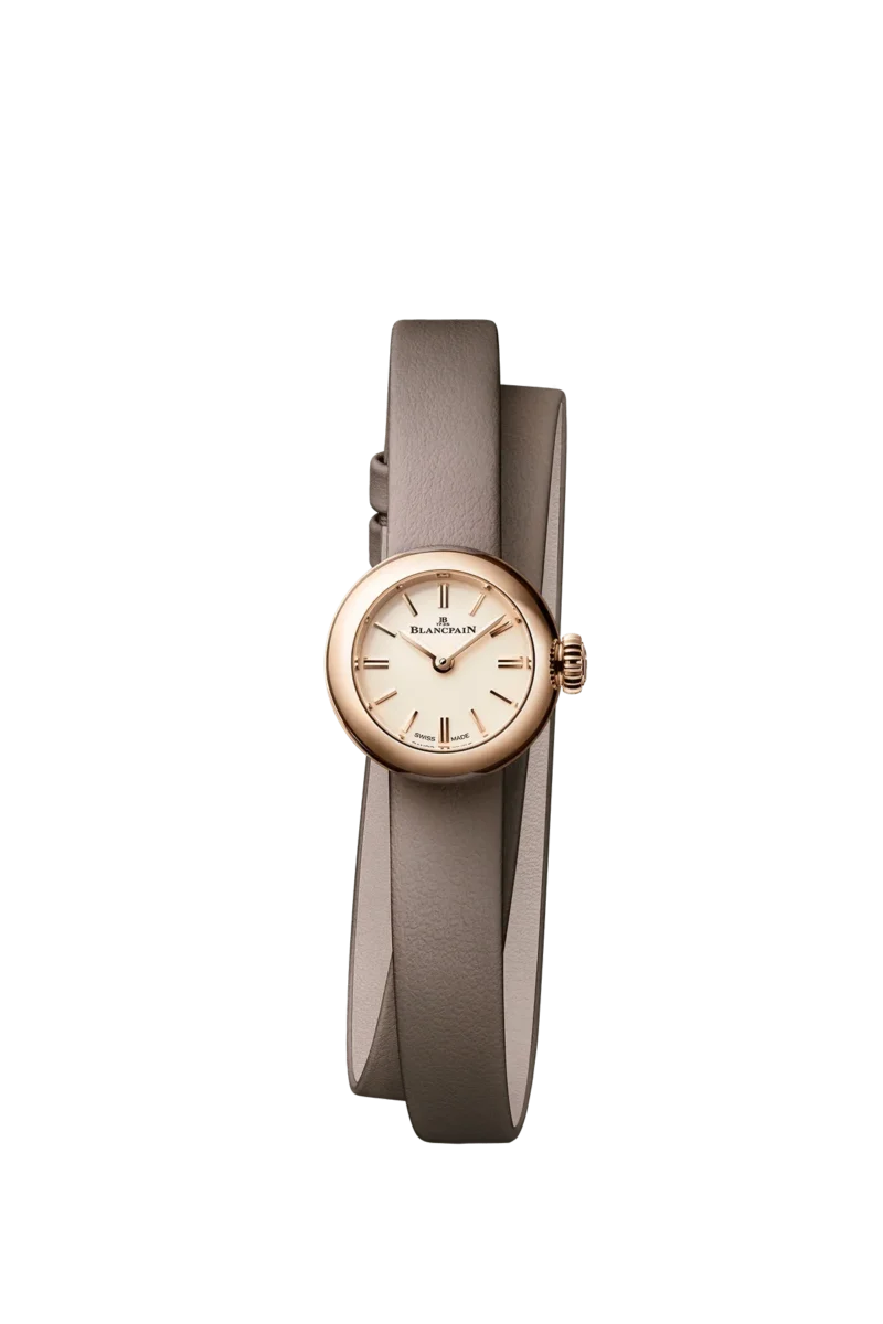 Front view of the red-gold Blancpain Lady B