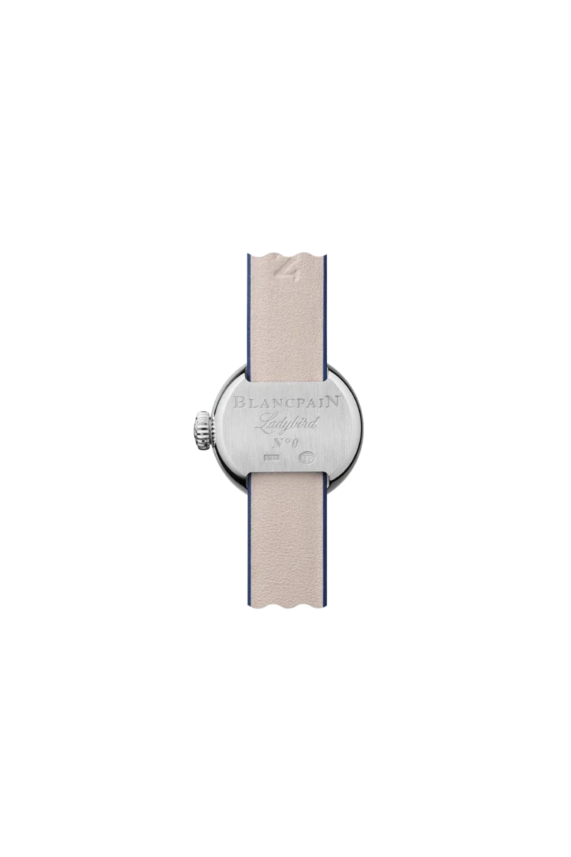 Rear view of the steel Blancpain Lady B