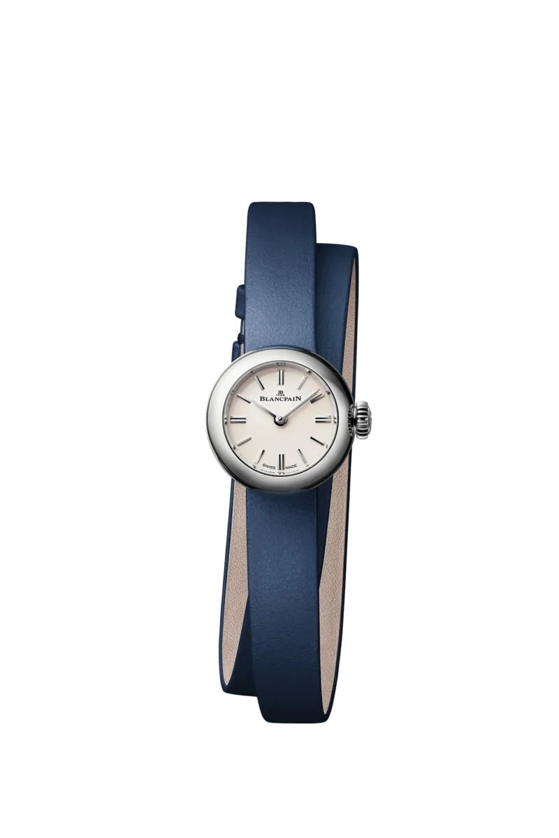 Front view of the steel Blancpain Lady B