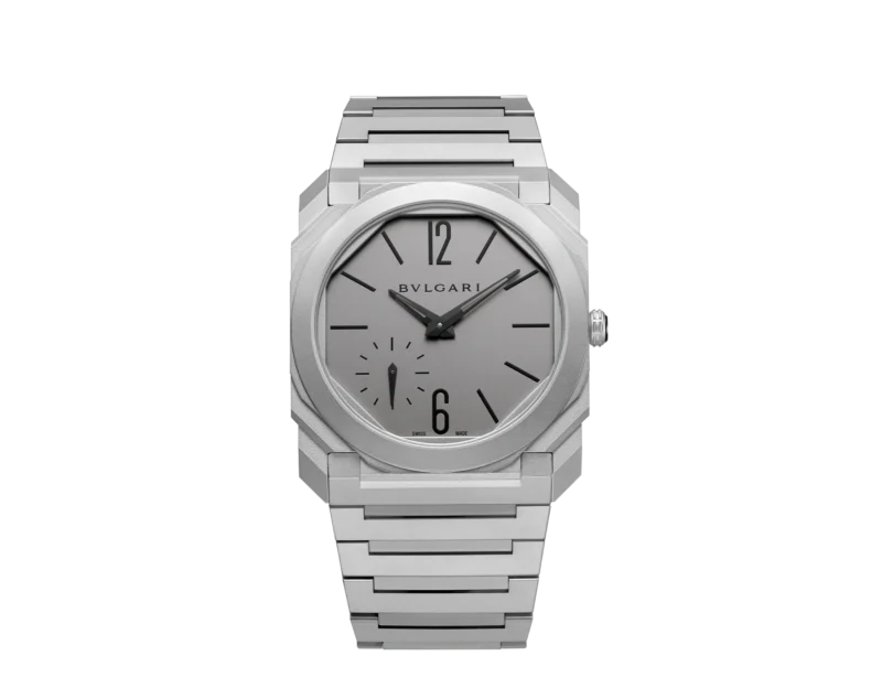 The regular titanium Octo Finissimo Automatic, reference 102713.