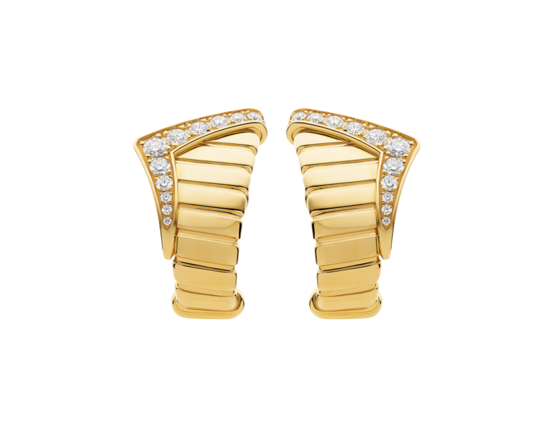 Bvlgari Tubogas asymmetric earrings ref. 362521, front