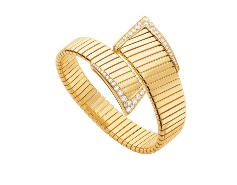 Bvlgari Tubogas asymmetric bracelet ref. 362616 / BR860836, front