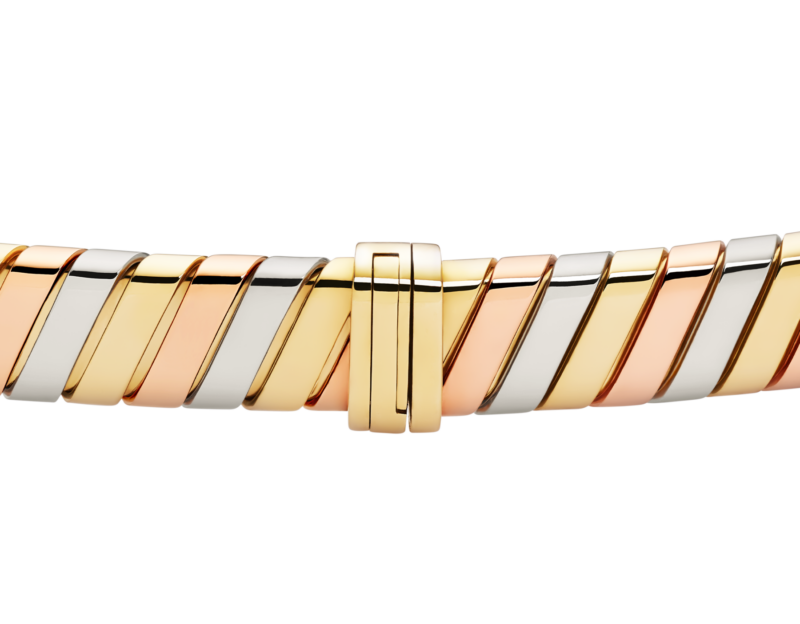Bvlgari Tubogas three-colour necklace ref. 362629, alternate view