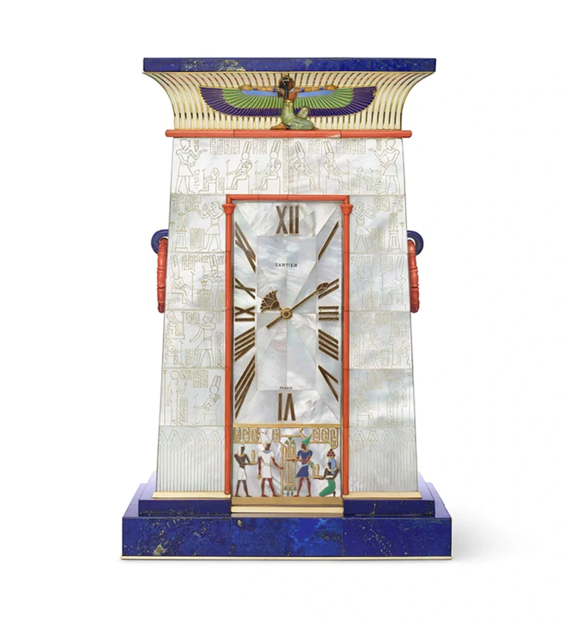 Cartier Egyptian striking clock, 1927