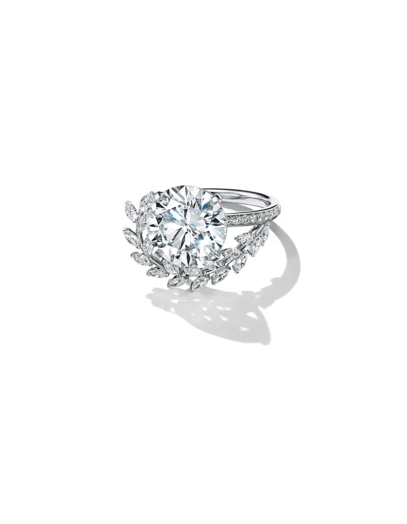Tiffany Victoria diamond vine engagement ring in platinum