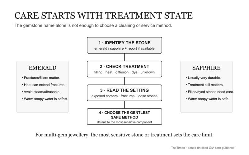 TheTimeo emerald and sapphire care decision map
