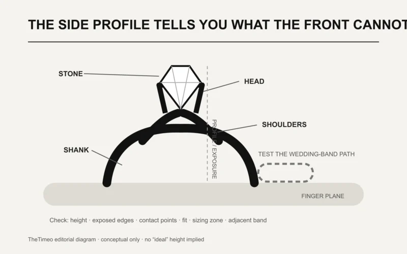 Engagement-ring profile check