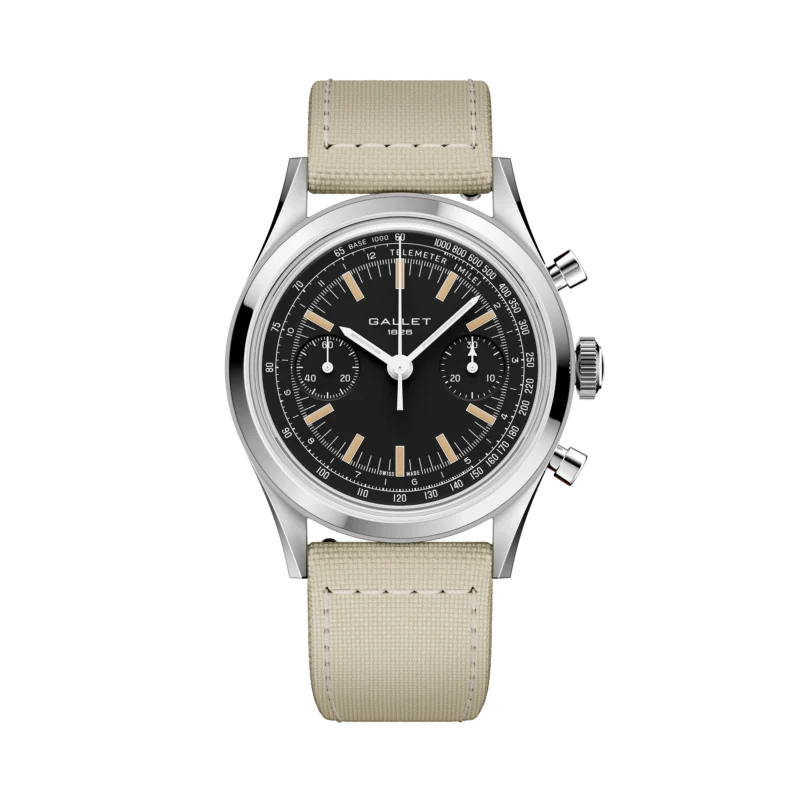 Front view of the Gallet Classic Tribute to Multichron 45