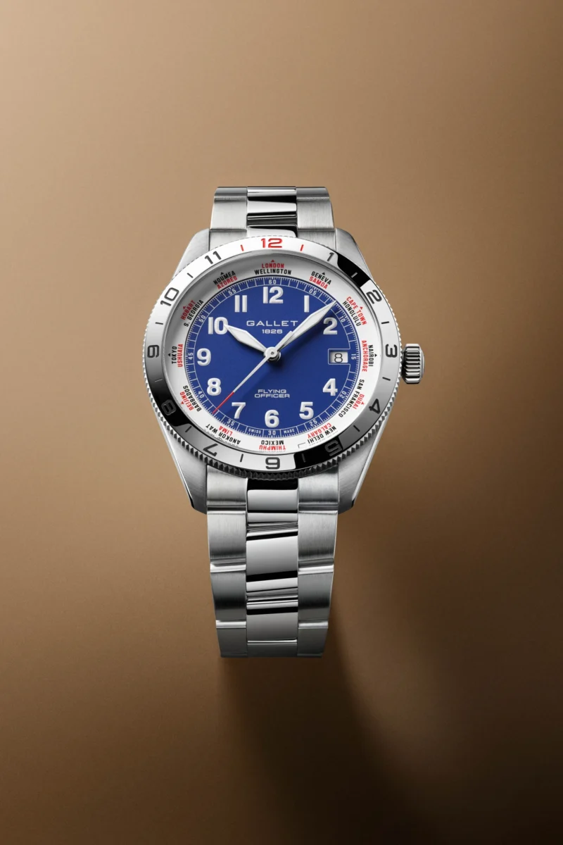 Gallet Flying Officer Automatic 40 in blue