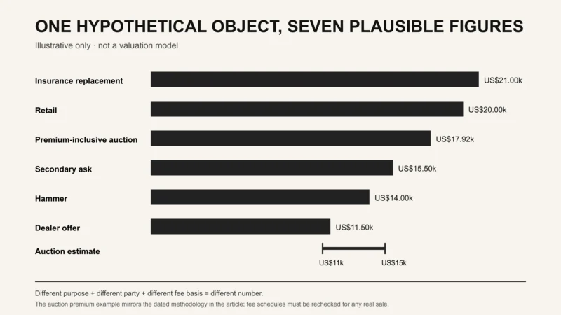 One hypothetical object with seven figures