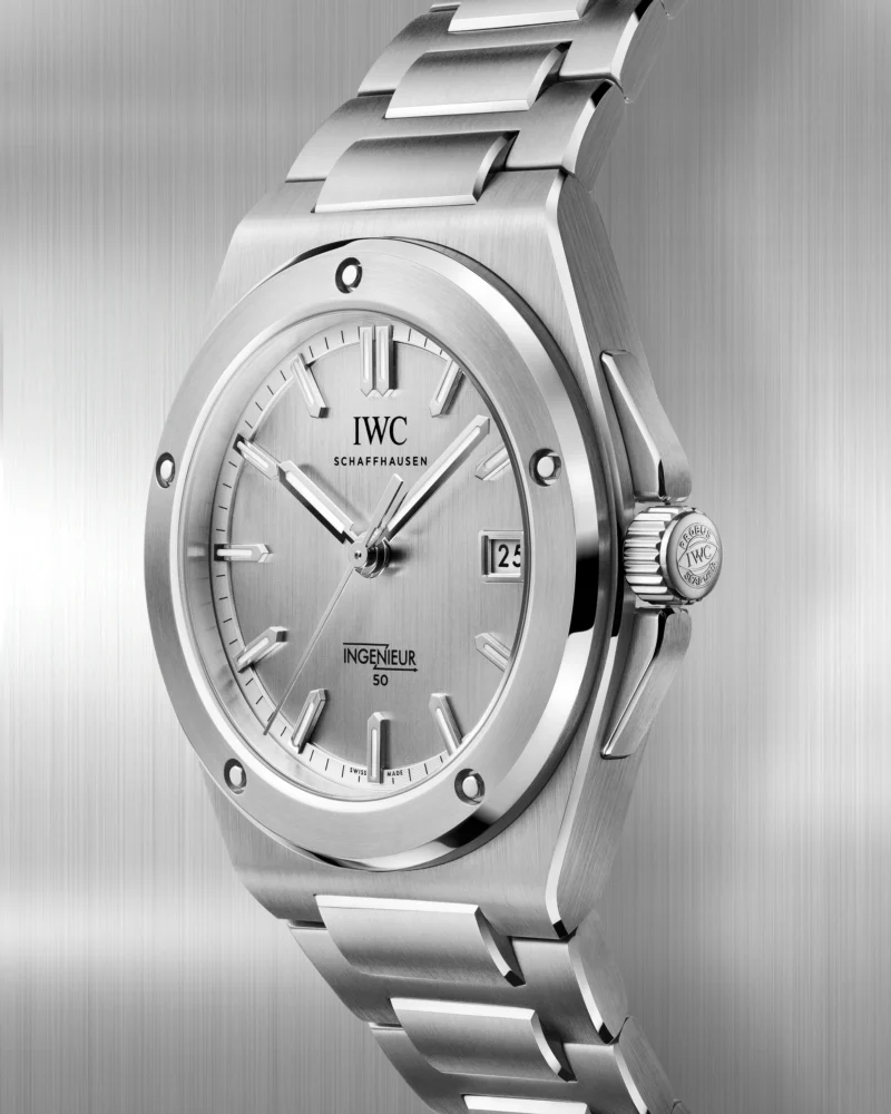IWC Ingenieur Automatic 40 50th Anniversary in a three-quarter view