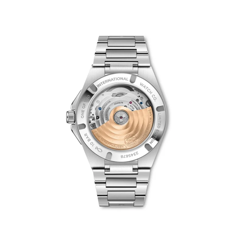 Sapphire display back and calibre 47110 of IWC Ingenieur Automatic 35 50th Anniversary