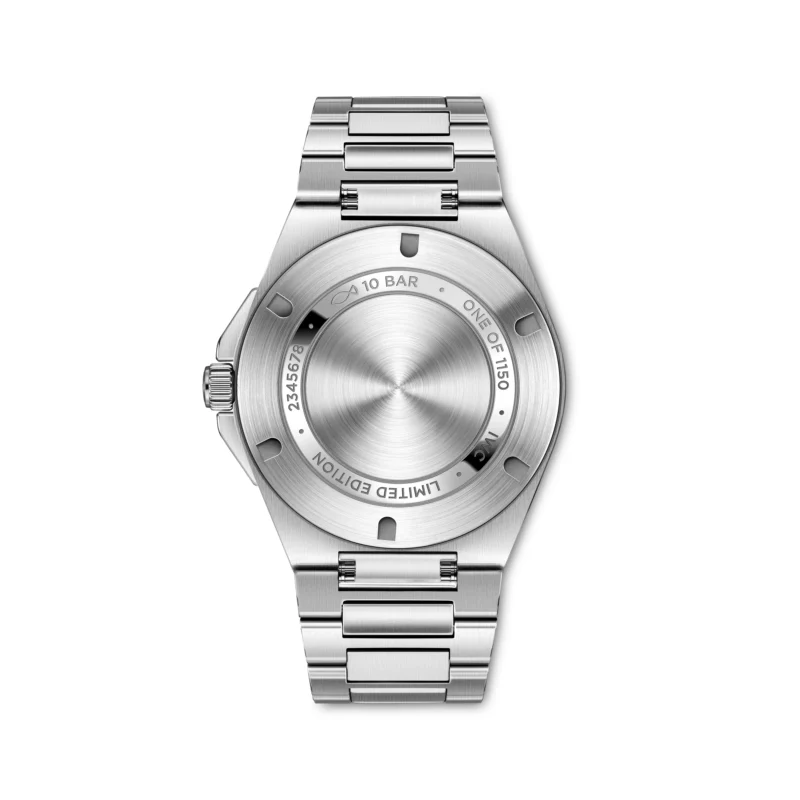 Solid case back of IWC Ingenieur Automatic 40 50th Anniversary reference IW328910