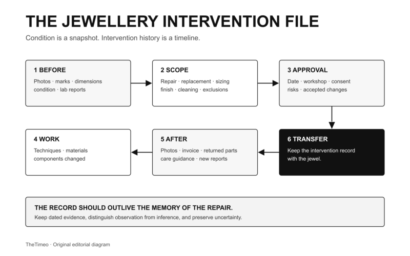 TheTimeo six-step jewellery intervention file