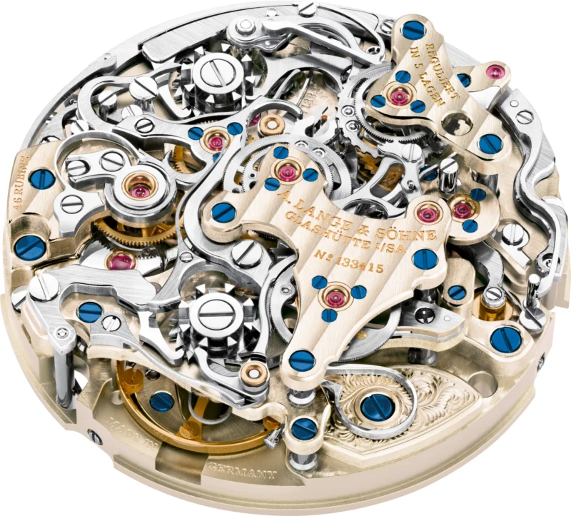 Isolated A. Lange & Söhne calibre L132.1 movement