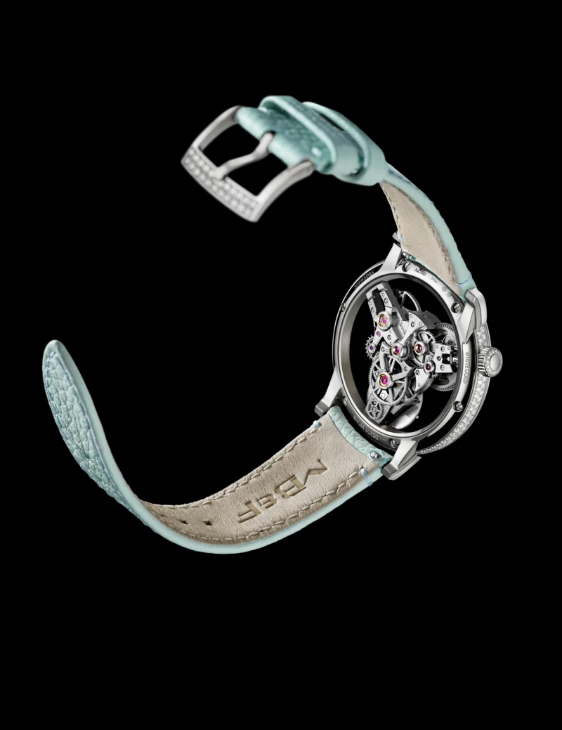 Caseback and movement of MB&F SP One Pavée