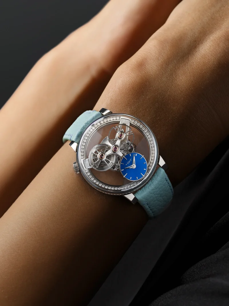 MB&F SP One Pavée seen obliquely on the wrist