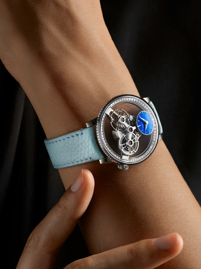 MB&F SP One Pavée worn on the wrist